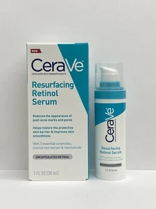 Suero de retinol CeraVe para marcas posteriores al acné y refinamiento de poros de textura de la piel, 1 Fl oz - Imagen 1 de 6