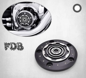 Fit H-D 2006-17 TRIKE Smashing Gear Contrast Cut Timer Cover - Imagen 1 de 8