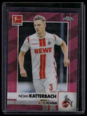 2020-21 Topps Chrome Bundesliga #52 Noah Katterbach Pink Wave #/75 SN - Image 1 of 2