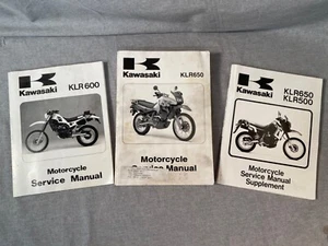 Kawasaki service manual (2)& Supplement 2008, 2009, 2010, 2011 & 2012 KLR650 600 - Bild 1 von 7