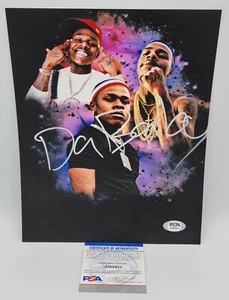 FOTO 8x10 firmada por el rapero hip hop dababy psa (ai65931) obra maestra bop suge - Imagen 1 de 2