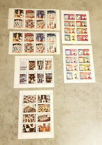 SCOTLAND  CHESS 6 MINIATURE  SHEETS PERF&IMPERF  MNH - Picture 1 of 1