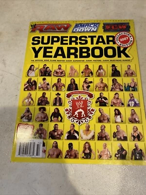 WWE Magazine 2007 Raw Smackdown ECW Superstar Yearbook with Class of 2007 Poster - Image 1 of 2
