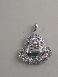 Colgante Happy Buddha plateado - Imagen 1 de 6