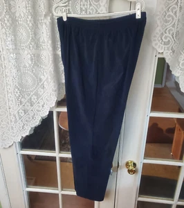 Womans Black Suede Like Material Career Pants 18w - Picture 1 of 7