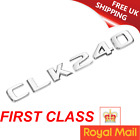 Flat Sticker Chrome Silver Rear Trunk Letter Badge CLK240 For CLK Model UK-Stock