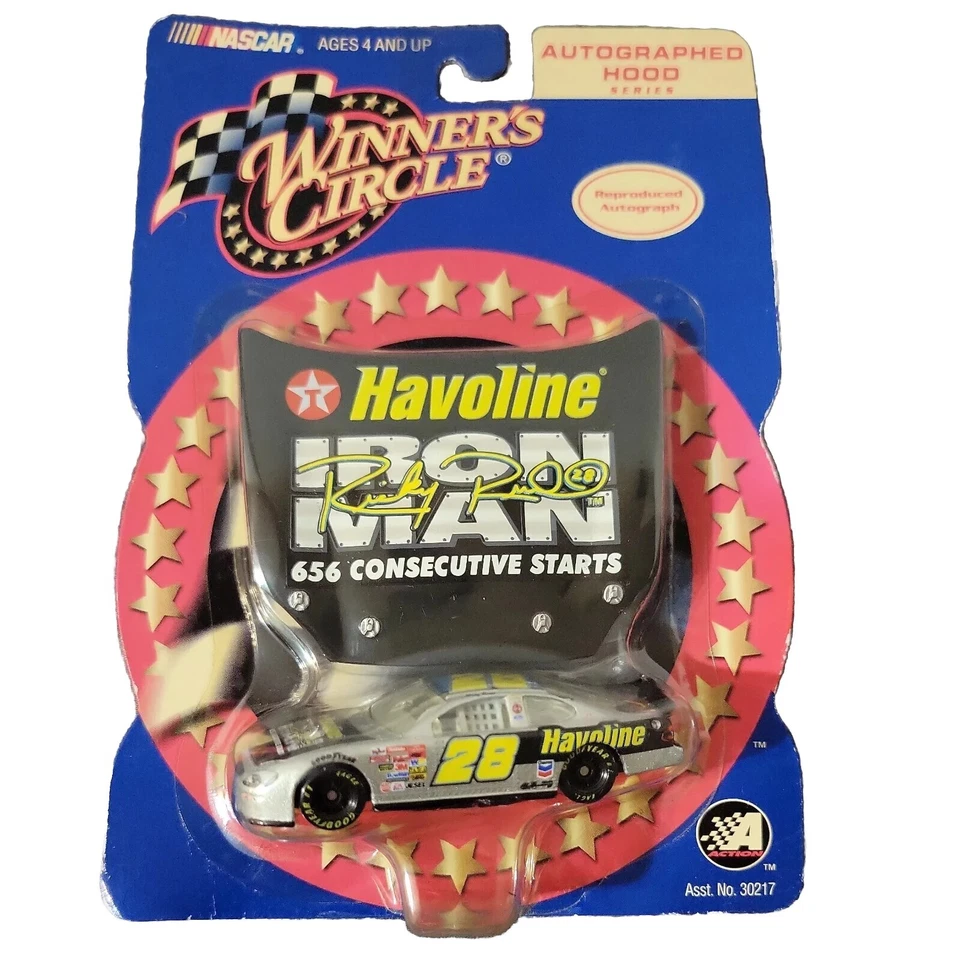 2002 Action Winners Circle Autographed Hood Series Ricky Rudd 28 Taurus Havoline