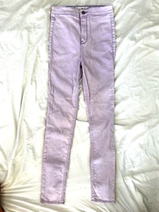 Hollister High Rise Super Skinny Light Purple Jeans ~ Womens 1R 25x29 - Picture 1 of 4