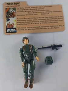 Figura de acción Hasbro 1982 completa Falcon Pilot v1 GI Joe Grunt de colección - Imagen 1 de 10