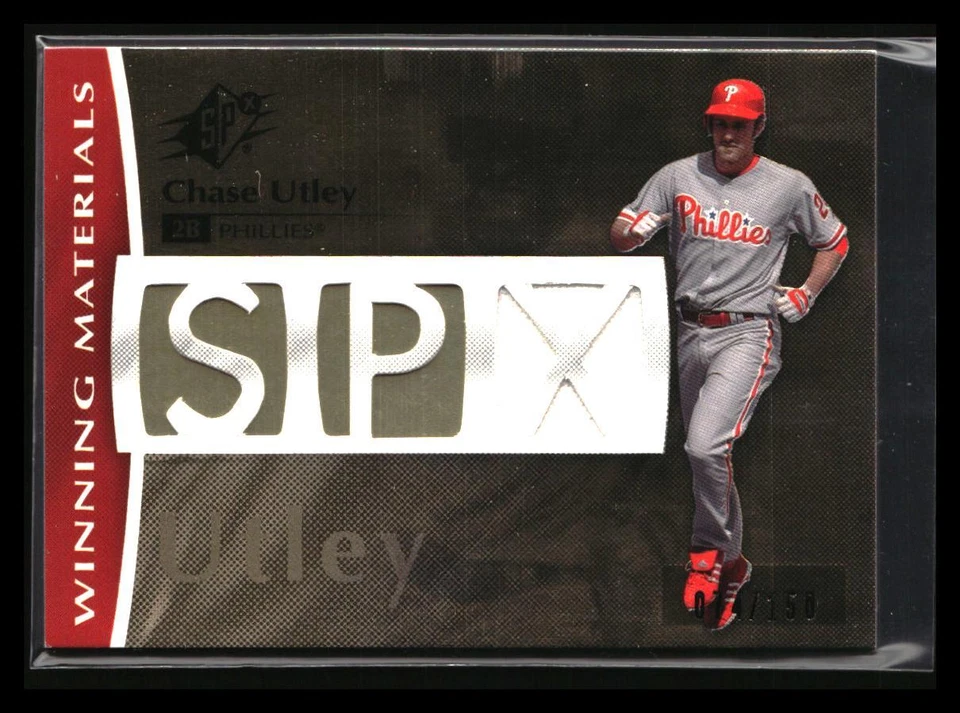 2008 SPx #WM-CU Chase Utley Winning Materials SPx - 150 #/150 - Image 1 of 2