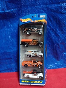 Hot Wheels 2000 5-Car Set 50030 Harley-Davidson Factory Sealed Free Shipping - Picture 1 of 6