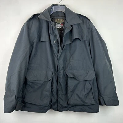 Chore Coat Mens L Outerwear Barn Parka Jacket Thinsulate Navy Ski Zip Out Lining - Image 1 of 4