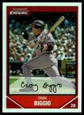 2007 Bowman Chrome Refractor Craig Biggio Houston Astros #33