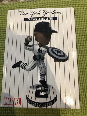 2023 Derek Jeter Yankees Marvel Captain America Bobblehead SGA 6/23 Cover