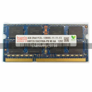 Memoria para portátil Hynix SODIMM 2RX8 4 GB DDR3L 1600 Mhz PC3L-12800 204 pines 1,35 V RAM - Imagen 1 de 5