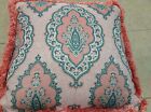 Frontgate Outdoor Patio Royden Frame Peony Chair Sofa Throw Fringe Pillow New