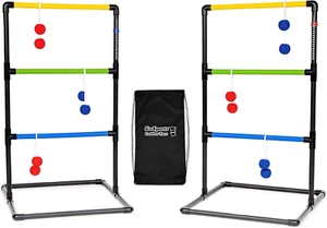 Ladder Toss Game Set – With 6 Soft Bolos, Carry Case, Pro/Classic Style - Picture 1 of 12