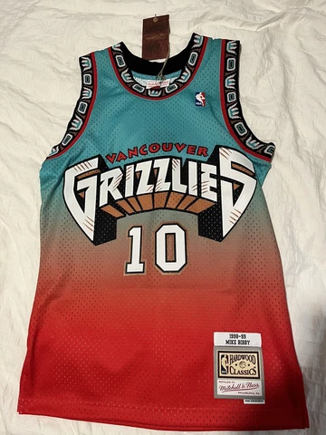 NBA Authentic Jersey Mitchell and Ness Vancouver Grizzlies Mike Bibby NWT Cover