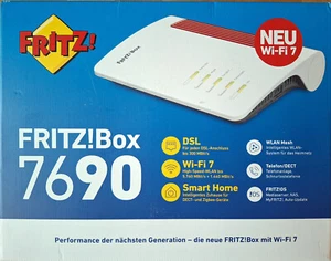 AVM FRITZ!Box 7690 weiß WiFi 7 / WLAN Router Dual Band *NEU&OVP* 🔝 - Photo 1/2