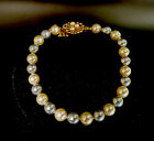 Vintage Majorica Pearl Bracelet With 925 Sterling Silver Gold Filled Clasp
