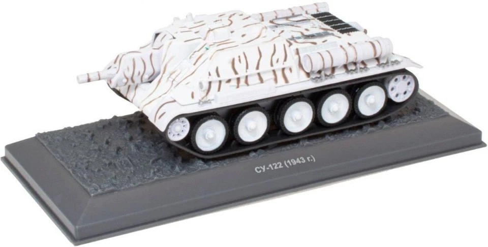 SU-122 (Winter Camouflage) - 1943 Tank - Military Model Tank (Russian) - Image 1 of 1