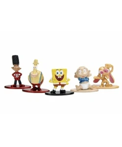 Jada Nano Metalfigs Nickelodeon 5 pack Spongebob Ren Tommy Pickles - Picture 1 of 6