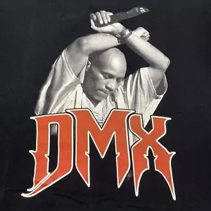 DMX XL Black T-Shirt Rap Hip Hop East Coast Hardcore NYC New York Concert Tour - Picture 1 of 6