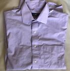 15.5 x 34/35 Mens Regular Fit Purple Cotton “Club Room” Wrinkle Resistant Shirt