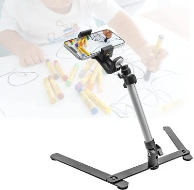 17" Table Top Tripod Mount Stand w/ Phone Holder Universal for Android iPhone - Image 1 of 4