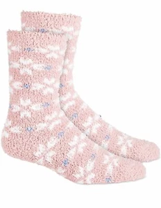 Charter Club Printed Super-Soft Cozy Socks, ONE SIZE Chalkyrose Tile/Grey Tile - Picture 1 of 2
