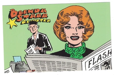 1995 FIRST DAY POSTAL CARD COMICS CLASSIC COLLECTION BRENDA STARR REPORTER - Image 1 of 2