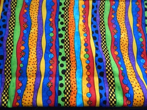 1 YD Brightly Colored "Happy Bugs" Print Fabric - Picture 1 of 1