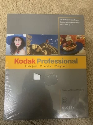Kodak Professional Inkjet Photo Paper 8.5 x 11", 20 Sheets glossy  sealed New - Image 1 of 4