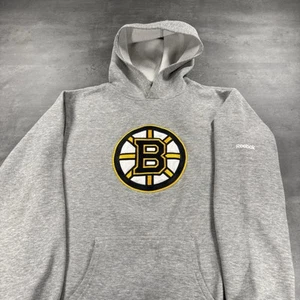 Vetements x Reebok Boston Bruins Hoodie Women Large Gray Sweatshirt Hockey NHL - Picture 1 of 10
