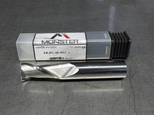 1 NEW! Monster Tool 5/8" Carbide Endmill 2F .030R 1.25"LOC 3.5"OAL | 204-603168 - Picture 1 of 3