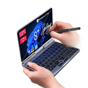 Mini computadora portátil 2 en 1 de 8 pulgadas, soporte de pantalla táctil giratoria HD escritura a mano Windo... - Imagen 1 de 8
