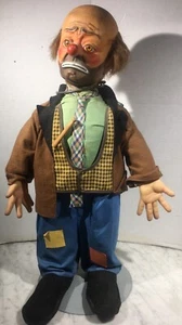 Vintage 1950s Baby Barry’s Emmett Kelly “Weary Willie The Clown” Hobo Doll - Picture 1 of 11
