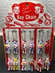 Vintage 1950er NBC HOWDY DOODY 12 Schlüsselanhänger Puzzle LADENDISPLAY alter Bestand neuwertig - Bild 1 von 1