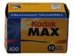 Kodak MAX 400 Film Roll | 12 Exposures | 35mm Color | Film | Exp. 09/2001 - NEW! - Picture 1 of 4