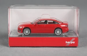 HERPA 430630-002 H0 1:87 Audi A6 Limousine, misano rot metallic NEUWARE! - Picture 1 of 5