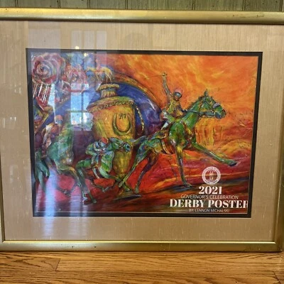 Cartel Governors Celebration Kentucky Derby 2021 carrera de caballos Lennon Michalsky Foto 1 de 4