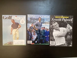 3 Arnold Palmer Commemorative Magazines Sports Illustrated Golf Digest The King - Picture 1 of 22