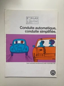 Vintage brochure sales catalogue vente Volkswagen VW automatic Griffel FR - Picture 1 of 12