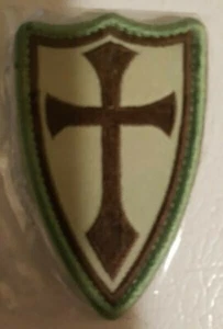 Tempelritter christliches Kreuz Aufnäher 2" x 3" - Bild 1 von 1