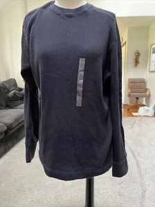 Tommy Hilfiger Long Sleeve Crew Neck Pullover Blue To Black Brand New With Tags - Picture 1 of 11