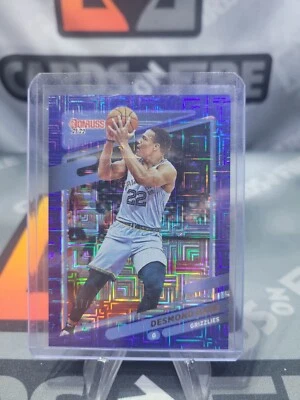 Desmond Bane 2021-22 Panini Donruss 44 Choice Blue Parallel /49 Grizzlies - Image 1 of 3