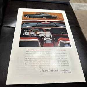 Anuncio Ford Thunderbird vintage único en todo el mundo años 60 - Imagen 1 de 2