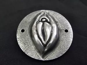 Harley-Davidson SHOVELHEAD,EVO/Sportster PUSSY point cover aluminum ( silver ) - Picture 1 of 8