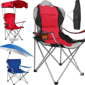 Camping Folding Chair Portable Backpacking Collapsible Sports Beach Chair w/ Bag - Picture 1 of 75