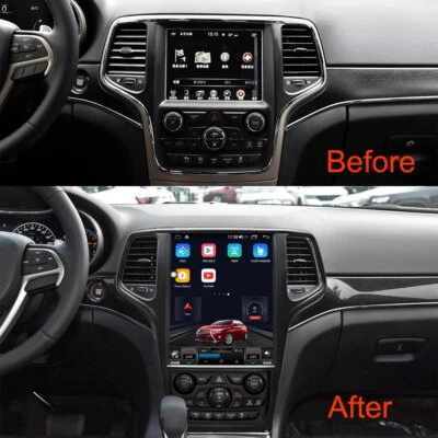 12.1"HD Car Radio for Jeep Grand Cherokee 2014 Wireless Carplay GPS Navi WiFi BT - Image 1 of 4